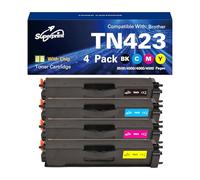 Superprint Cartuchos de tóner compatibles con Brother TN423 (4 unidades)