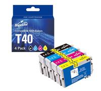 Superprint Cartuchos T40 (con-chip) Multipack compatible con Epson C13T40C140 SureColor SC-T3100 SC-T5100 T40C1 T40D2 T40D3 T40D4 (Pack de 4)