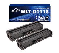 Superprint MLT-D111S Tóner Negro Compatible para Samsung D111S MLT-D111S D111L MLT-D111L para Samsung Xpress SL-M2020 2020W 2022FW 2022W 2070FW 2070W (paquete de 2)