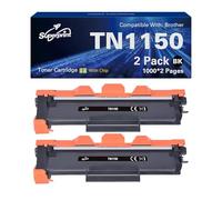 Superprint TN-1150 Toner Compatible para Brother TN1150 Cartucho de tóner para HL-L1240W HL-1242W HL-1242WXL DCP-L1640W DCP-1642W DCP-1642WXL DCP-L1660W (paquete de 2)