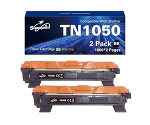 Superprint TN1050 - Cartucho de tóner compatible con Brother TN-1050 Toner Negro para HL-1110 HL-1112A HL-1210 HL-1212, DCP-1510 DCP-1512 DCP-1610 DCP-1612, MFC-1810 MFC-1815 MFC-1910 (2 unidades)