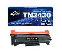 Superprint TN2420 Cartucho de impresión negro de alta capacidad compatible con Brother HL-L2350DN HL-L2370DN DCP-L2510D DCP-L2530DW MFC-L2710DN MFC-L2750DW TN-2420 TN-2410 (1 paquete, con chip)
