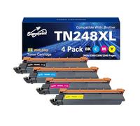 Superprint TN248XL TN-248XLCMYK TN-248XLVAL Compatible para Brother TN-248 TN-248XL Tóner para MFC-L3740CDW MFC-L3760CDW MFC-L8340CDW MFC-L8390CDW DCP-L3560CDW HL-L3240CDW HL-L88 240CDW. 4 unidades
