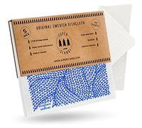 SUPERSCANDI 5 Piezas Paños de Cocina - 100% Biodegradables y Compostables | Trapos de Cocina Reutilizables, Aptos para Alimentos y Sin Plástico | Bayetas para Todas Las Superficies, Tricot Azul