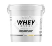 Superset Nutrition - Proteína de suero de leche 100% avanzada (4 kg) - Proteína de suero de leche ultrafiltrada - Yogur de fresa
