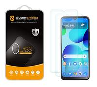 Supershieldz Paquete de 2 protectores de pantalla de vidrio templado Alcatel TCL 30 T, antiarañazos, sin burbujas