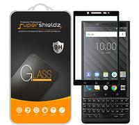 Supershieldz - Protector de Pantalla de Cristal Templado para Blackberry Key2 (2 Unidades), Color Negro