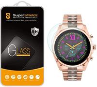 Supershieldz Protector de pantalla de vidrio templado diseñado para Michael Kors Gen 6 Bradshaw y Michael Kors Access Grayson (Gen 2), protector de pantalla de vidrio templado, antiarañazos, sin