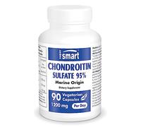 Supersmart - Chondroitin Sulfate 95% 1200 mg al día - Suplemento para el alivio de la artritis y las articulaciones - Apoya la salud de la cadera, las rodillas y los cartílagos | Sin gluten