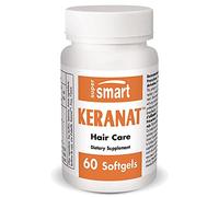 Supersmart - Keranat ™ - Hair Supplement - Reduce la pérdida de cabello y mejora el volumen y el crecimiento | No GMO - 60 cápsulas blandas