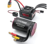 Supersonic 3660 y 110A motor sin escobillas con sensor y ESC Combo para coche RC 2S Lipo, IP67 a prueba de agua aplicable a 1/10 curso corto, camiones, monstruo (4250 kv)