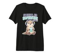 Superstar Vibes Educación Nutria Maestro Necesidades Camiseta Premium