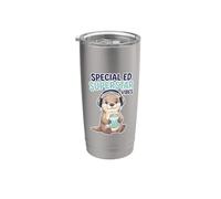 Superstar Vibes Educación Nutria Maestro Necesidades Vaso térmico de acero inoxidable de doble pared