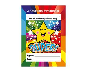 SuperStickers Bloc de notas de alabanza para profesores. 'Super'. 60 hojas.