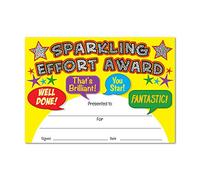 SuperStickers DMC14251 - Certificado de premios de esfuerzo brillante