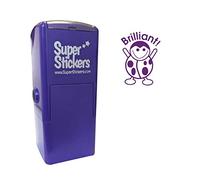 SuperStickers - Sello pretintado con diseño de mariquita, color morado