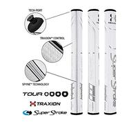 SuperStroke Traxion Tour 2.0 Palos de Golf, Unisex, Blanco/Plateado