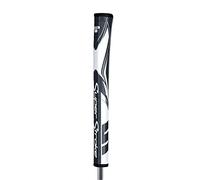 SuperStroke Zenergy Pistol 2.0 - Empuñadura para putter de golf sin cono mejorada tecnología SPYNE, nueva textura multizona y puerto técnico, gris/blanco