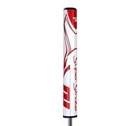 SuperStroke Zenergy Tour 3.0 Empuñadura para putter de golf con tecnología SPYNE No Taper, nuevo texturizado multizona y Tech-Port, blanco/rojo