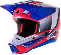 Supertech M5 Sail ALPINESTARS Graphic Casco Azul