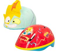 COLORBABY Superthings - Casco con funda 3D, SuperThings, Casco unicornio, Casco Neon Blast, Casco para bici /patinete, Casco para niños 3 años, medidas 20x26x13 cm (77284)