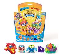 SUPERTHINGS Guardians of Kazoom - Pack de 4 SuperThings (Incluye 3 Superthings y 1 capitán plateado) y 2 Kazoom Jets, Pack 1/6