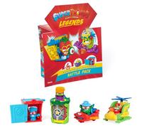 SUPERTHINGS Legends - Battle Pack. Pack Surtido de los Personajes más legendarios de SuperThings. Incluye 4 SuperThings, 2 Hideouts y 2 vehículos. Contiene Productos de Las Series 1-9, 8431618034262
