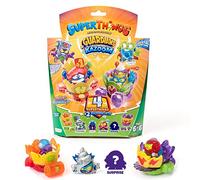 SuperThings Rivals of KABOOM - Serie 9 - Guardianes de Kazoom - Paquete de 4 SuperThings (incluye 1 capitán plateado) y 2 jets Kazoom - 6/6