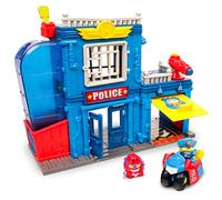 SUPERTHINGS RIVALS OF KABOOM SuperZings - Estación de Policía (PSZSP112IN01) con 2 Exclusivas Figuras y 1 Moto