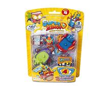 SUPERTHINGS RIVALS OF KABOOM SuperZings - Serie 4 - Blíster BlasterJet (PSZ4B416IN00) con 4 Figuras (1 Plateada) y 2 Vehículos BlasterJet