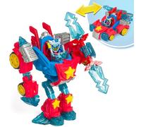 SUPERTHINGS Turbo Warrior Power - Robot héroe transformable. El Robot se transforma en un Coche. Incluye 1 Turbo Warrior, 1 Accesorio Exclusivo y 1 SuperThing Exclusivo