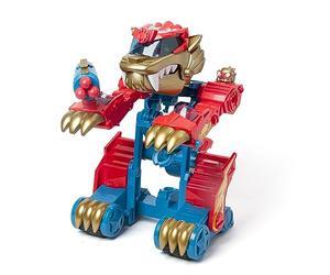 SUPERTHINGS Wild Tigerbot - Robot Tigre transformable. El Robot se transforma en un vehículo. Incluye 1 Wild Kid y 1 Wild SuperThing exclusivos