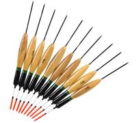 Supertool 10 flotadores de pesca, 14 cm, 2 g, flotadores de madera, indicador de mordida, accesorios para entusiastas de la pesca