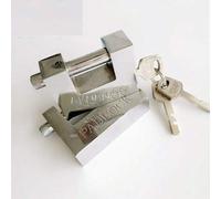 SUPERTOOL Candado resistente, acero inoxidable, antirrobo, 100 mm, candado de seguridad con 3 llaves para contenedor de envío, almacenes, garajes, camiones (1 unidad)