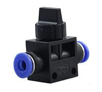 SUPERTOOL Conector neumático de 8 mm de válvula de cierre de aire de control rápido para aire agua (paquete de 2)
