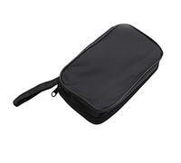 Supertool Funda universal para multímetro, bolsa multiusos para instrumentos digitales, almacenamiento de herramientas, paquete duradero con zig para multímetros, pinzas medidoras (negro), Black,