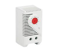 SUPERTOOL Interruptor controlador de temperatura eléctrico de 0 a 60 ℃, termostato compacto mecánico ajustable (botón rojo)