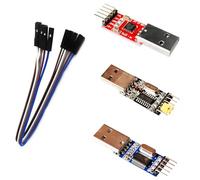 Supertool Juego de módulos de interfaz serie USB a TTL 2303 2102 340 con cable hembra a hembra (paquete de 3)