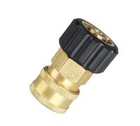 SUPERTOOL Lavadora a presión M22 macho a 1/4 pulgadas Adapta presión Conector rápido Latón Rosca interna Manguera Tubería Piezas de conexión -14 mm de diámetro interior