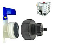 SUPERTOOL Manguera de salida de tanque, adaptador de tanque de agua de 4 a 1/2 pulgadas, manguera de salida de tanque de estillage de 1000 litros