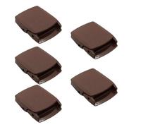 Supertool Paquete de 5 hebillas de leva, 38 mm POM ajustables hebilla de cincha clips para correa de cincha, mochila y cierre de funda (marrón)