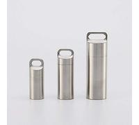 SUPERTOOL Pastillero de viaje 3 piezas portátil píldora caso impermeable pequeño bolsillo pastilla contenedor para uso diario y viajar con medicación plata (S+M+L)