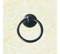 SUPERTOOL Tiradores de anillo vintage, 1 tirador de anillo para cajón, pomos para joyeros, muebles de cocina, color negro