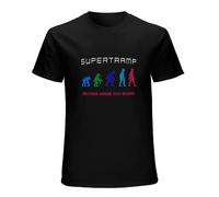 Supertramp Brother Where You Bound Rock O Neck - Camiseta de manga corta para hombre, color negro, Negro, M