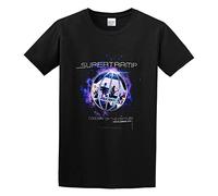 Supertramp Concert of The Century Live In London 1975 Unisex 100% Cotton Short-Sleeve T-Shirts Black XXXL