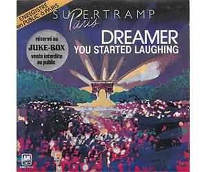 Supertramp - Supertramp / Dreamer / You Started Laughing / 1980 / Bildhülle / AM # AMS 9015 / Französische Pressung / 7 Zoll Vinyl Single-Schallplatte SP / Enregistre en Public a Paris /