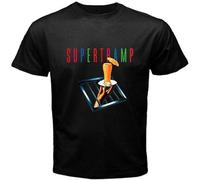 Supertramp The Very Best Crime of The Century T Shirt Graphic Top tee Camiseta Short-Sleeve Men Tees Black M