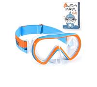 Supertrip Gafas de natación para niños con Cubierta de Nariz para niños de 6 a 14 años,Correa de Tela de Vidrio Templado,máscara de esnórquel para Chicos y niñas,Piscina y Playa