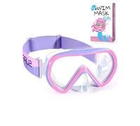 Supertrip Gafas de natación para niños con Cubierta de Nariz para niños de 6 a 14 años,Correa de Tela de Vidrio Templado,máscara de esnórquel para Chicos y niñas,Piscina y Playa