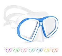 Supertrip Gafas Natacion, Gafas Buceo Niño con Tapa de Nariz, Anti-Fugas Mascara Gafas de Natación Correa de Silicona Ajustable para Niños, Talla Única Unisex